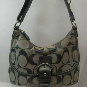 Coach Soho Signature Flap Crossbody Purse #G1260-F19581 EUC